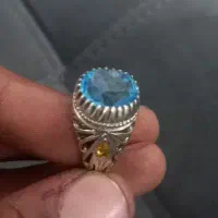 انگشتر توپاز اصلی سوئیسی