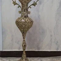 گلدان برنج سنگین پولیش خورده