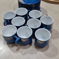 ۹ عدد فنجان قهوه خوری قدیمی اصل ژاپن