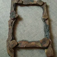 قاب آینه چوبی