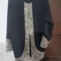 مانتو مشکی سایز ۴۲ نو