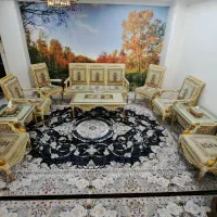 مبل سلطنتی۹ نفره سفارشی+میز ناهارخوری۸ نفره
