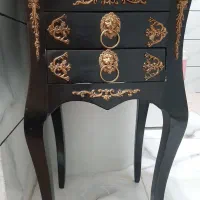 میز تلفن چوبی