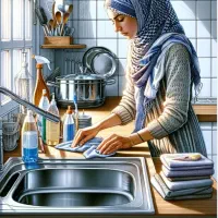 به یک خانم جهت انجام امور منزل با اسکان دائم