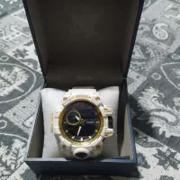 ساعت جی شاک سفیدطلایی