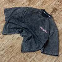 تیشرت سنگشور ذغالی بلنسیاگا