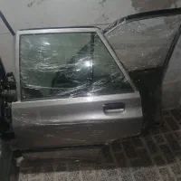 درب پراید نقره ای