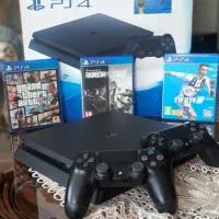 پلی استیشن ۴ (PS4) اسلیم ۱ ترابایت ۲ دسته