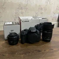 دوربین Canon 700 d ب همراه ۲لنز و ۳پایه