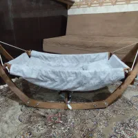 گهواره سنتی مدل ننو چوبی درجه یک