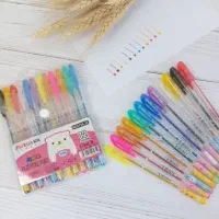 خودکار هایلایتر و اکلیلی بسته 12 عددی