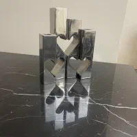 جاشمعی استیل ۳۰۴ دکوری مدرن جاشمعی چندتایی جهیزیه