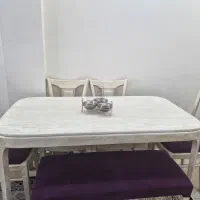 میز ناهار خوری ۶ نفره کاملا سالم