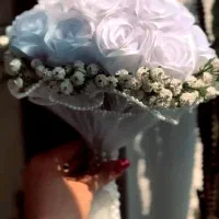 دسته گل روبانی