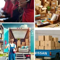 باربری حمل اتوبارخاور وانت نیسان بسته بندی اسبابکش