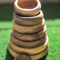 ظروف چوب گردو طبیعی