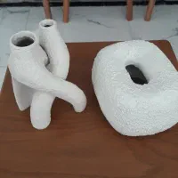 جا دستمالی و گلدان دفرمه