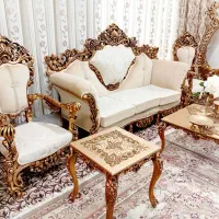 مبلمان سلطنتی۹نفره تماما چوب درحدآک مناسب جهیزیه