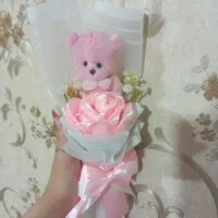 گل روبانی تک شاخه عروسکی