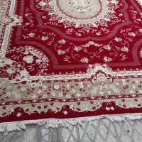 فرش ۱۲متری ۲عدد یکی ضمینه قرمزضمینه کرم