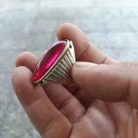 انگشتر یاقوت سرخ درشت