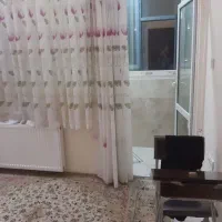 پرده  حریر مخمل  آبی رنگ