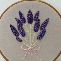 دیوارکوب گلدوزی شده لوندر