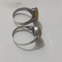 دو عدد انگشتر نقره شرف الشمس