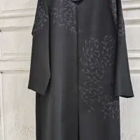 مانتو کرپ مشکی سایز  ۴۴