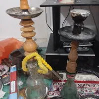 دو عدد قلیون دوسیب و پرتقال
