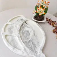 سینی پذیرایی برگ مرمر