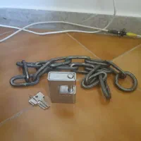 زنجیر ضد برش و قفل کتابی برنج