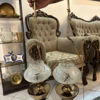 دو عدد لوستر تک شاخه