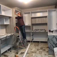 ساخت و تعمیرات کابینت آشپزخانه کابینت هایگلاس MDF