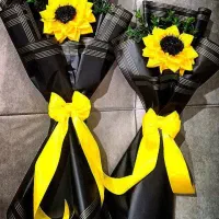 باکس،گل آفتابگردان،گل تک شاخه باتزیینات،گل تک شاخه