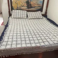 روتختی دونفره قلاب بافی دستبافت
