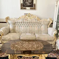 مبلمان سلطنتی ۹ نفره بسیار تمیز /در حد نو