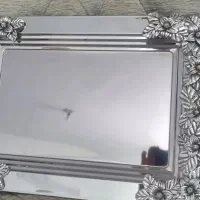سینی . دیس .گل برجسته . استیل .آکبند