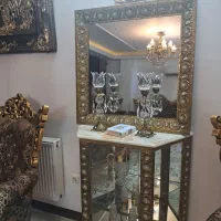 ویترین ساعت کنسول میز برنز اصل