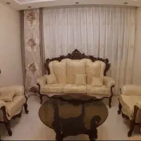 مبل 9 نفره استیل با عسلی و جلو مبلی