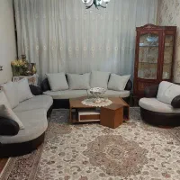 یک دست مبل ۸ نفره همراه با تاب راحتی