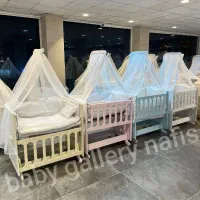 گهواره سنتی سیسمونی نوزاد کمد تخت کنار مادر مدل d