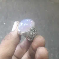 انگشتر عقیق یمنی کبود(سوسنی)