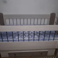 تخت کودک باتشک رویال گهواره ای
