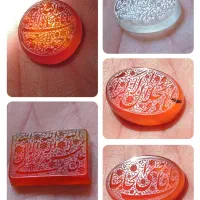 انگشتر عقیق خطی یمن و خراسان حکاکی دست