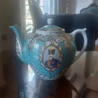 قوری شاه عباسی قدیمی لعاب خورده سالم بزرگ