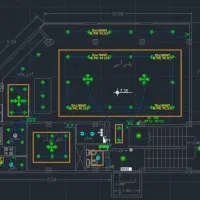 نقشه ازبیلت تاسیسات برق مکانیک اعلام حریق دوربین