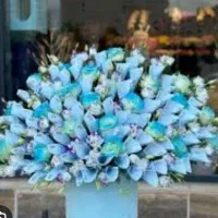 دسته گل با پول برای هدیه  بوکت گل مصنوعی روبان
