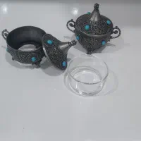 قندان سیلور نگین دار
