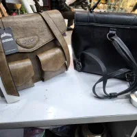 کیف کوله دوکاره چرم خارجی برند کویین